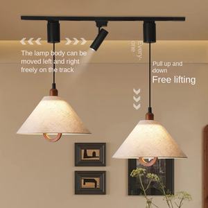 โคมไฟระย้าผ้าไหม Wabi Sabi แบบนอร์ดิกที่ทันสมัย, โคมไฟระย้า LED ประดับบ้านห้องนอน - Product Image 3