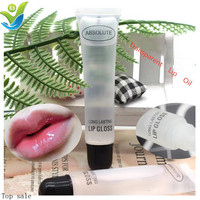 Gloss à lèvres personnalisé en gros sous marque privée 18ml, base Vaseline hydratante, tubes souples transparents, effet repulpant extrême, végan