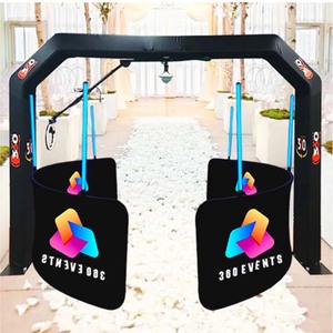 Offre Spéciale Portable Selfie Overhead 360 Photo Booth Enceinte Gonflable Shell Mariage 2 Pour La Fête De Mariage - Product Image 4