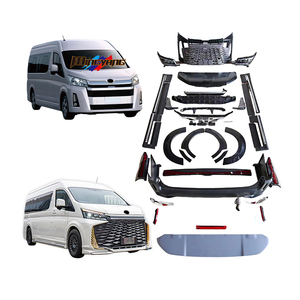 Kit de Carrocería para Toyota Hiace, Diseño <span class=keywords><strong>Lx</strong></span> <span class=keywords><strong>2019</strong></span>+, Parachoques, Capó, Faros Delanteros, Luces Traseras, Actualización a LM350 - Product Image 1
