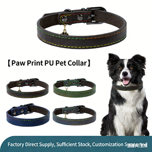Collar de Lujo para Perros Pequeños y Medianos, Ajustable, de Cuero, con Opciones de Diseño - Product Image 5