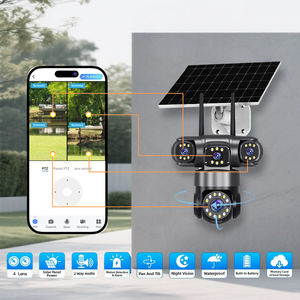كاميرا مراقبة بدقة 8MP 2K تعمل بالطاقة الشمسية واي فاي 4G CCTV تتبع تلقائي CMOS بطاقة Sim كشف الحركة في اتجاهين للصوت - Product Image 2