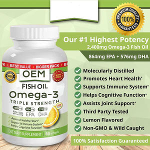 Epa Dha <span class=keywords><strong>Omega</strong></span> <span class=keywords><strong>3</strong></span> Visolie Softgel <span class=keywords><strong>Capsules</strong></span> Groothandelsprijs Hart-En Hersengezondheidsondersteuning Voor Volwassenen - Product Image 2