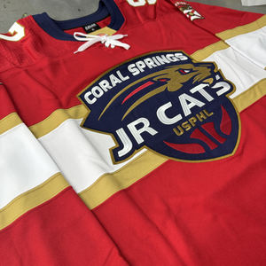 Venta al por mayor de camisetas de hockey sobre hielo bordadas, uniformes deportivos superventas - Product Image 1