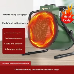 Chauffe-air industriel certifié CE 3KW 3000W, prix usine et livraison rapide, tube chauffant en acier inoxydable avec protection contre la surchauffe - Product Image 5