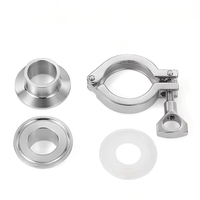 d'usine de qualité alimentaire Ss304 connecteur rapide en acier inoxydable pince sanitaire support de tuyau de virole de soudure