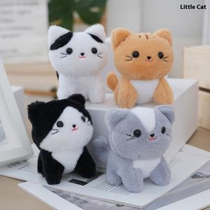 Peluche brodée Chat Poodle <span class=keywords><strong>de</strong></span> <span class=keywords><strong>dessin</strong></span> <span class=keywords><strong>animé</strong></span>, petite poupée en peluche chat avec doublure en maille - Product Image 3