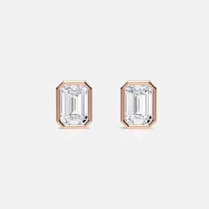 Designer Lab Grown Diamond Stud <b>Earrings</b> Round Brilliant Cut 925 Sterling <b>Silver</b> Elegant Jewelry for Women Daily Wear - Product Image 3