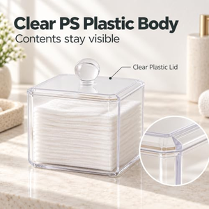 Organiseur de salle de bain, contenants transparents empilables, organiseur de salle de bain, contenants transparents - Product Image 5