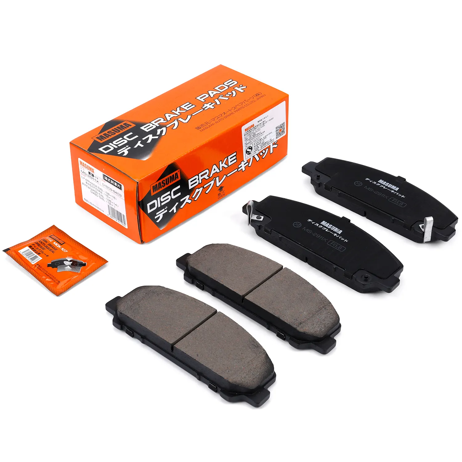 MS-2911X Masuma Auto-Onderdelen Agent Inkoop Remblokken Service Auto-Accessoires Auto-Onderdelen