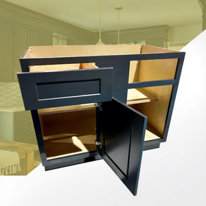 Vente chaude 42 pouces coin aveugle Armoire de base pour cuisine américaine Flat Pack Shaker Style Armoires américaines pour les projets multifamiliaux - Product Image 1