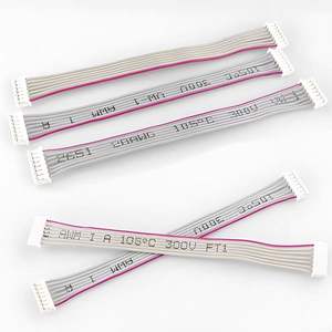 定制制造商 Jst MX 1.25mm 母头和公头连接器灰色扁平带状电缆 - Product Image 3