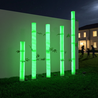 LED-Beleuchtung für Außenbereich, Quadratische Bodenleuchte für Villa und Rasen, Dekorative Wasserdichte Dimmbare Zoo-Landschafts-Atmosphärenbeleuchtung