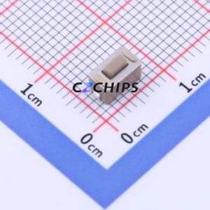 TL3302AF130QJ Tactile Switch SMD Switch Single Pole Single Throw Rectangle Button 1.3N Vertical Mount - Product Image 1