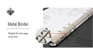 Tout nouveau carnet <span class=keywords><strong>de</strong></span> notes en cuir PU véritable A5 pliable personnalisé et élégant avec banque d'alimentation pour cadeau <span class=keywords><strong>de</strong></span> noël d'affaires - Product Image 4