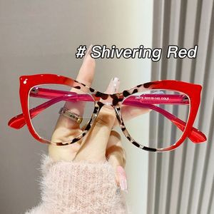 Monturas de Gafas Coloridas de Moda 2025 con Logotipo Personalizado, Montura de Gafas de Ojo de Gato con Protección Contra Luz Azul para Mujer - Product Image 5