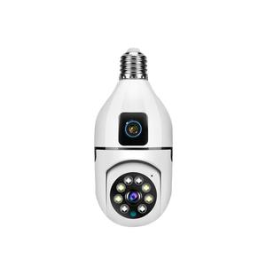 Cámara de Seguridad con Bombilla de Luz, Inalámbrica para Exteriores, WiFi 2.4G Hz, E27, Doble Lente, Detección de Movimiento y Alarma - Product Image 2
