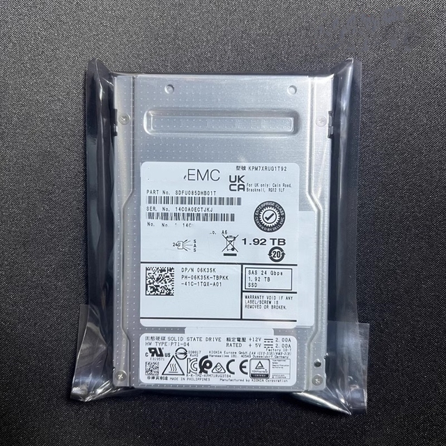 Dells 1.92T SAS 24G 2.5 Read Intensive  Hot-Plug 06K35K 2024 Brand New SSD Solid State Drive