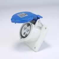 IP44 220V bleu 6H 3 pôles 16A anti-déflagrant monophasé prise de courant industrielle montée sur panneau prise droite