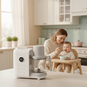 BAPHIYA 1500E Robot de cuisine pour bébé 6 en 1 et chauffe-biberon |   Lait auto-mélangeant sans BPA - Vente en gros pour les détaillants de produits pour bébés - Product Image 1