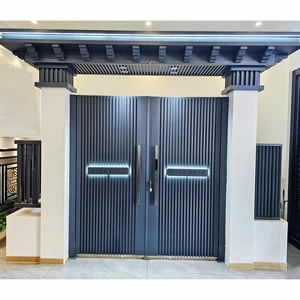 Tự động trượt mở cửa nhôm cho sân biệt thự và vườn lối vào hàng rào an ninh với khung kim loại bền - Product Image 5