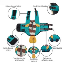 Accessoires pour chiens de compagnie en gros, veste de sauvetage pour chien imperméable, réfléchissante, de luxe, pour teckel, flottabilité et sécurité en natation