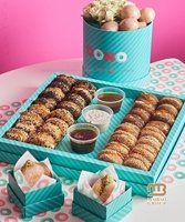Boîtes en papier à emporter pour pâtisserie, emballage avec fenêtre d'affichage transparente, Mini donuts, gâteau, tarte, tranche, Dessert, boîtes de friandises