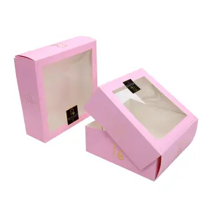Produttore all'ingrosso custom ciambella torta scatola di imballaggio personalizzata porta via Cupcake scatola torta da forno scatola di imballaggio con finestra