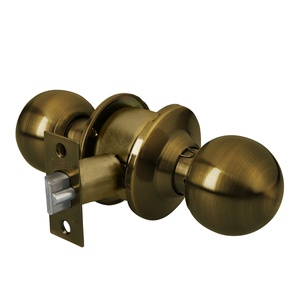 Hermex CEPO-21E a forma di palla serratura per porta in ottone antico serratura da infilare per uso domestico chiave per sbloccare la chiave in acciaio resistente ottone in lega di zinco - Product Image 2