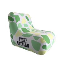 Banc gonflable imprimé en forme de U, mobilier pour événements en plein Air, Camping, canapé pneumatique Portable