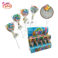 Sucettes colorées en spirale, bonbons durs aux saveurs de fruits, sucettes rondes plates arc-en-ciel
