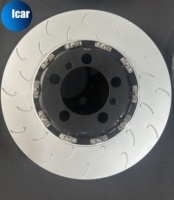 Icar 345*28mm 2 pièces disque de frein tambour semi-flottant arrière pour Lexus RCF OE #42432-0W010;42431-0W050