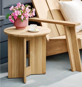 Fauteuil d'extérieur scandinave en teck massif avec inclinaison manuelle et pieds coniques pour mobilier de jardin et de terrasse - Product Image 5