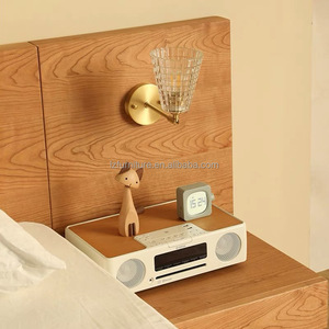 Inexpensive Hotel <b>Bed</b> King Size Solid Wood <b>Platform</b> <b>Bed</b> <b>Frame</b> with Integrated Headboard & Nightstands For 3 Star Hotel Bedroom - Product Image 6
