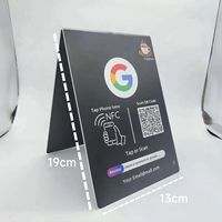 Sunlanrfid-Présentoir de table Google Review NFC pour restaurant
