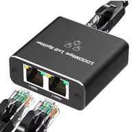 Commutateur Répartiteur Réseau Guanchen 1000 Mbps 1 vers 2 Appareils pour Réseau Domestique ou Professionnel Répartiteur RJ45 pour Câble Cat5/5e/6/7/8