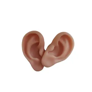 指示を教えるためのシリコン耳モデル偽の耳モデルは研究練習のための製品イヤリングサンプルを表示します