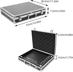 Boîte rigide en aluminium, mallette verrouillable, conteneur pour instruments de test, appareils photo, outils, <span class=keywords><strong>garage</strong></span> mécanique - Product Image 2