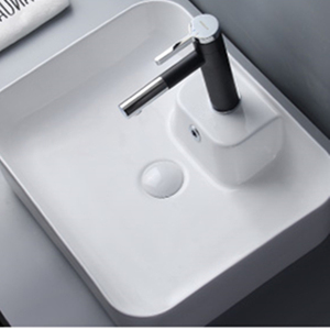 De alta calidad de baño Rectangular con <span class=keywords><strong>grifo</strong></span> <span class=keywords><strong>lavabo</strong></span> agujero baño fregaderos de cerámica - Product Image 3