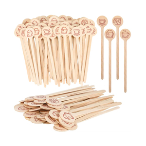 에코웨어 친환경 맞춤 로고 생분해성 나무 커피 스틱 일회용 맞춤 사이즈 파티/웨딩용 - Product Image 2