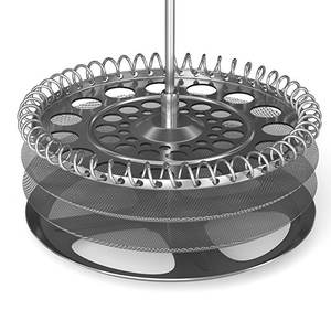 Cafetière à presse française en <span class=keywords><strong>acier</strong></span> inoxydable à double paroi noir mat - Product Image 6