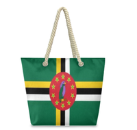 Sac fourre-tout avec drapeau du Belize, avec poignées en corde de chanvre, grande capacité, durable, imperméable, sac à bandoulière polyvalent pour le travail, les voyages, la plage