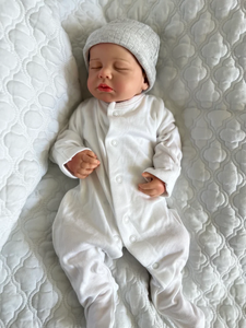 Poupées Reborn Bebe Boneca <span class=keywords><strong>Loulou</strong></span>, entièrement peintes, en silicone solide, faites à la main, poupée Reborn Bebe - Product Image 3