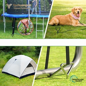 Piquet de tente en spirale à tête triangulaire, ancre de camping en métal pour l'extérieur, 40 cm, fixateur léger - Product Image 6