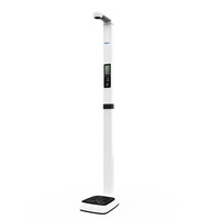 Máquina de Medición de Altura, Peso e IMC Ultrasónica, Pantalla LCD de 5 Pulgadas, Diseño Plegable, Adecuada para Exámenes de Salud