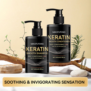 Champú y Acondicionador de Queratina en Oferta, Control de Grasa, Reparación del Cabello Seco y Dañado, Anti-Frizz y Anti-Enredos - Product Image 6