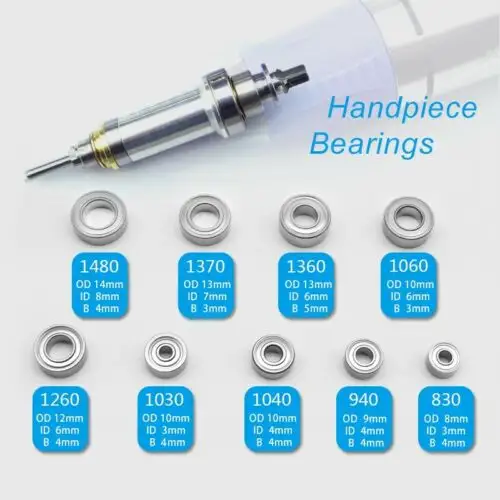 Dental Grinding Handle Piece Ball Bearings MR148ZZ MR128ZZ MR106ZZ MR126ZZ 684ZZ 623ZZ 693ZZ Electric Nail Drill Machine Bearing