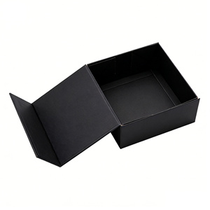 Wholesale Eco-Friendly <b>Magnetic</b> Packaging Gift <b>Boxes</b> Handle Custom Black Paperboard Sponge Matt Lamination for Sport Cards - Product Image 3