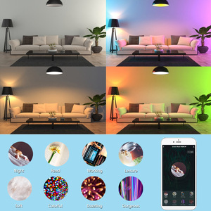 10W E27 Wireless <strong>Wifi</strong> <strong>LED</strong> Smart RGB <strong>Light</strong> <strong>Bulb</strong> Color-Changing Remote <strong>Control</strong> Aluminum Plastic Smart Music Speaker ROHS Certified - Product Image 5