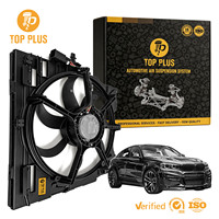 Ventilateur de refroidissement de radiateur sans ailettes pour SUV, référence OE 17428618239 17427634466, pour BMW E70 E71 F15 F16, 400W, ensemble ventilateur de refroidissement de radiateur sans ailettes
